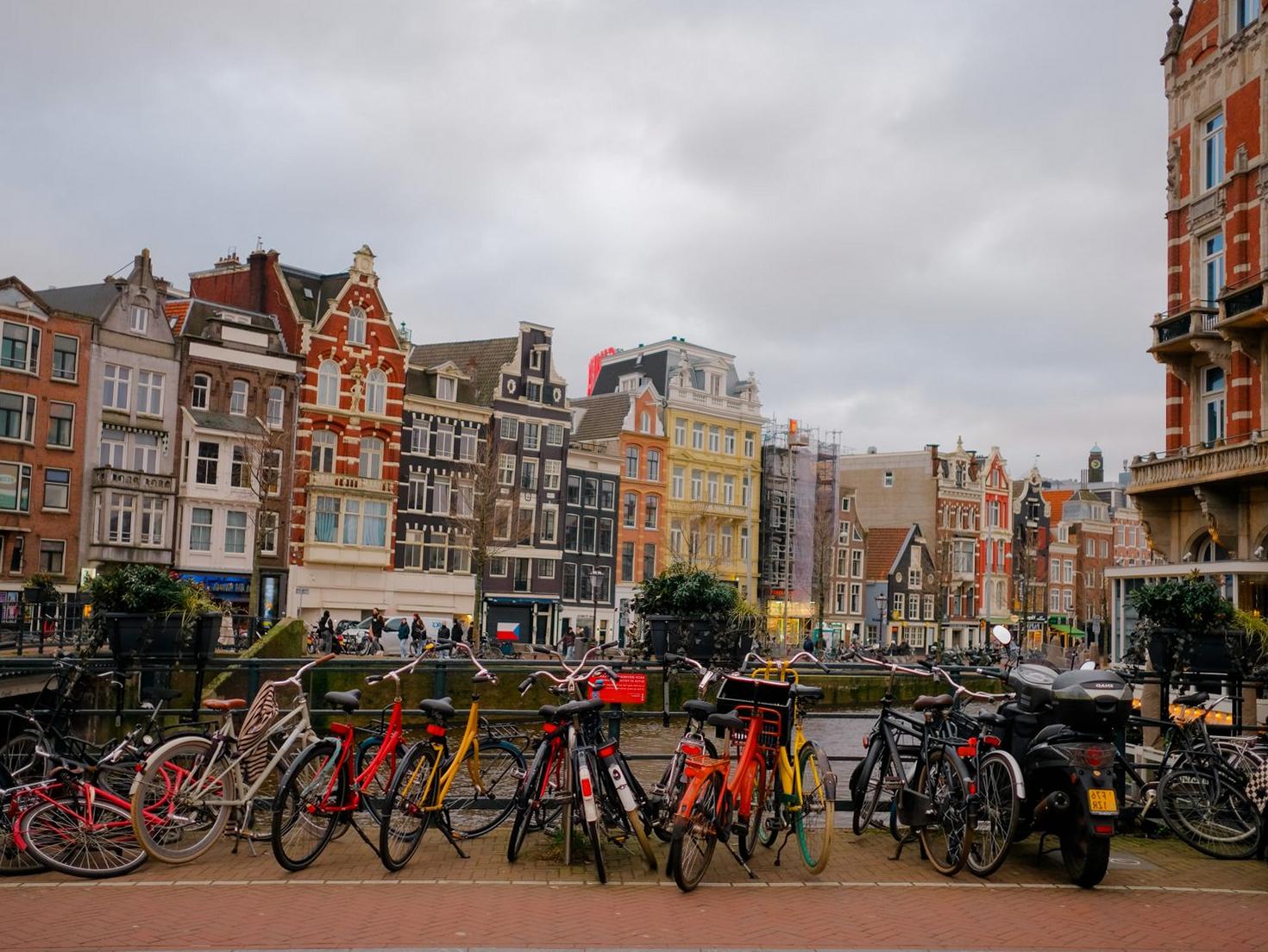 Historische grachtenpanden aan de Nieuwe Prinsengracht