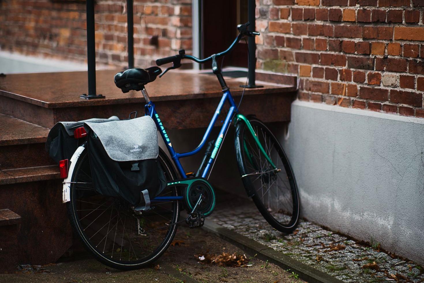 Bike with panniers